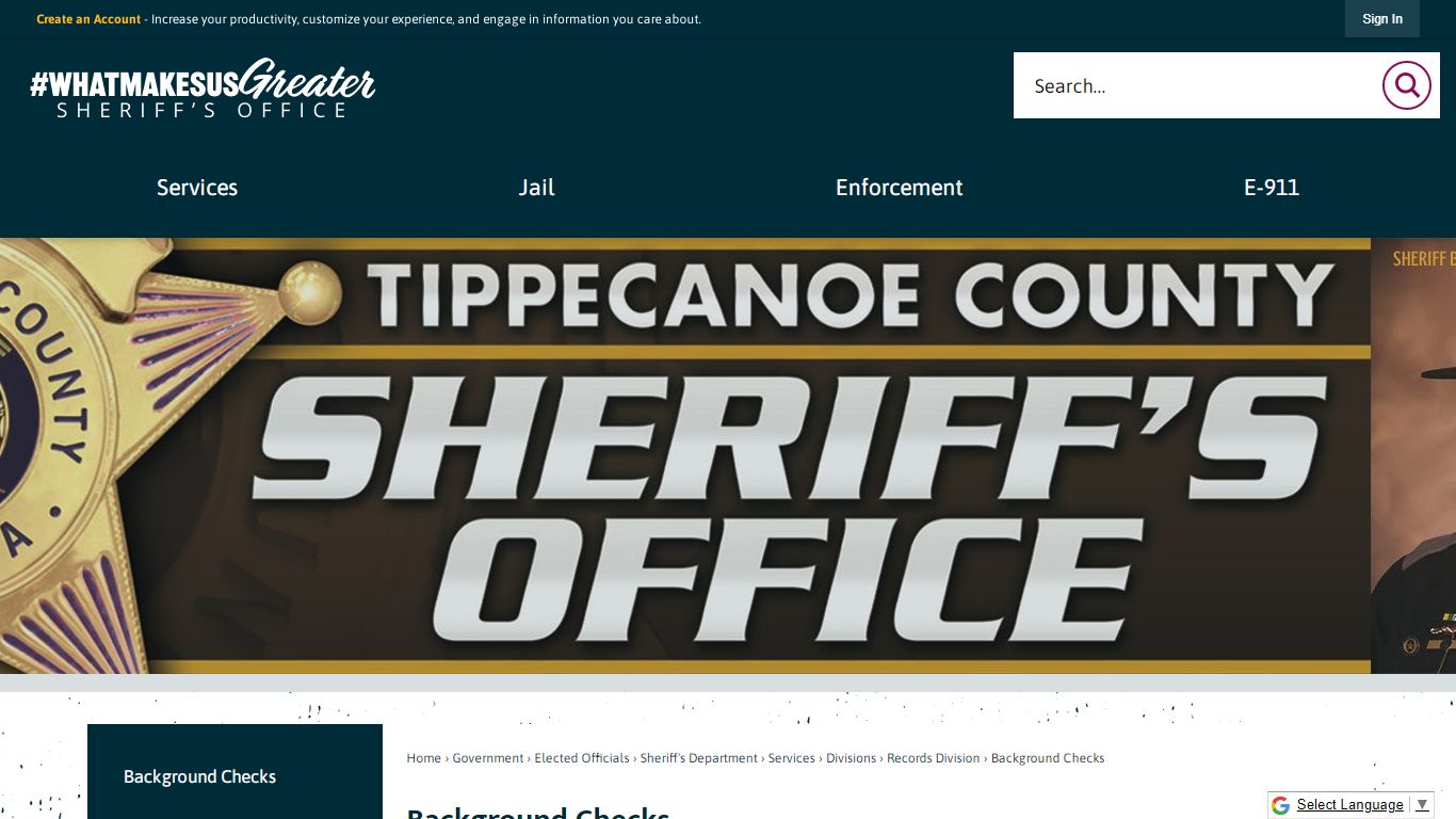 Background Checks | Tippecanoe County, IN - Indiana